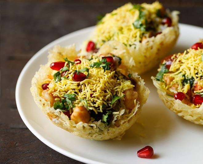 aloo tokri chaat recipes indian street food inside