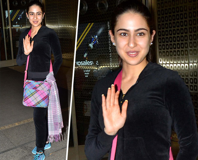 सारा अली ख़ान best air port look sara ali khan INSIDE