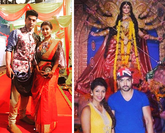 debina bonnerjee durga puja inside