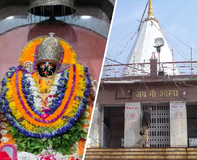 goddess durga necklace worship in maihar temple at madhya Pradesh 