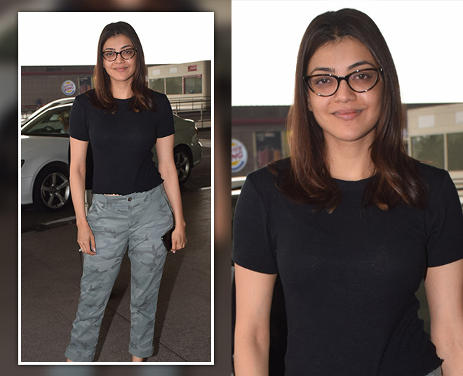 काजल अग्रवाल kajal aggarwal air port look inside