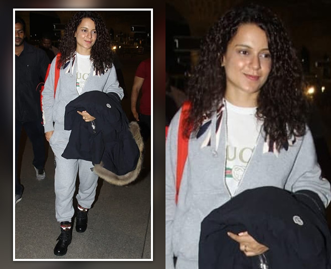 कंगना रनौत kangana ranaut airport look inside