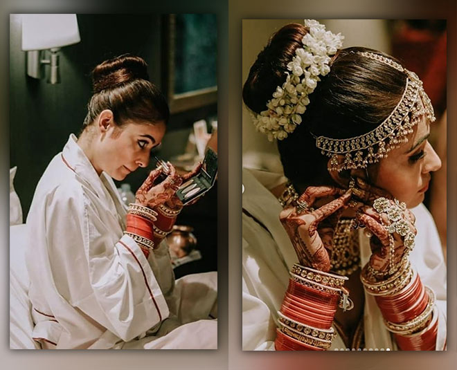 karwachauth look getting ready