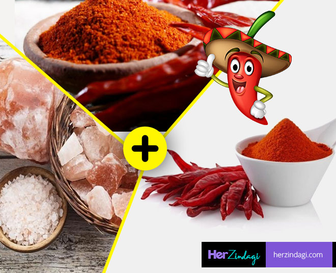 red chilli powder inside 