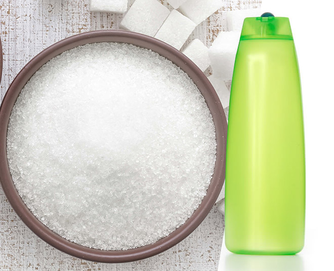 shampoo and sugar inside