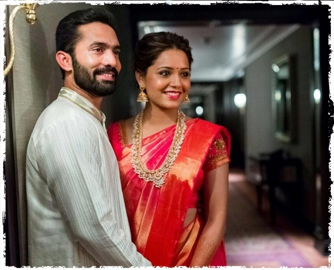 sports couple deepika pallikal dinesh karthik inside