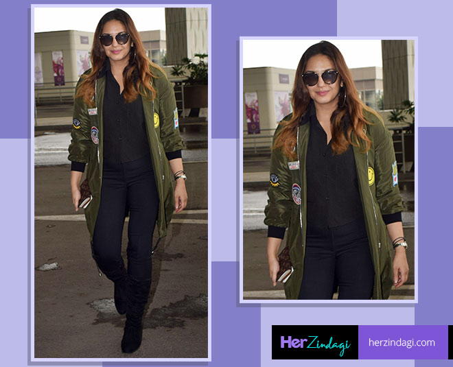 हुमा कुरैशी best airport look bollywood actress huma
