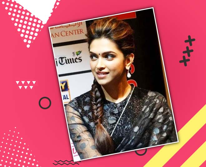 deepiaka padukone hairstyle french braid ()