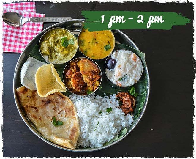 food timing according to diet inside 