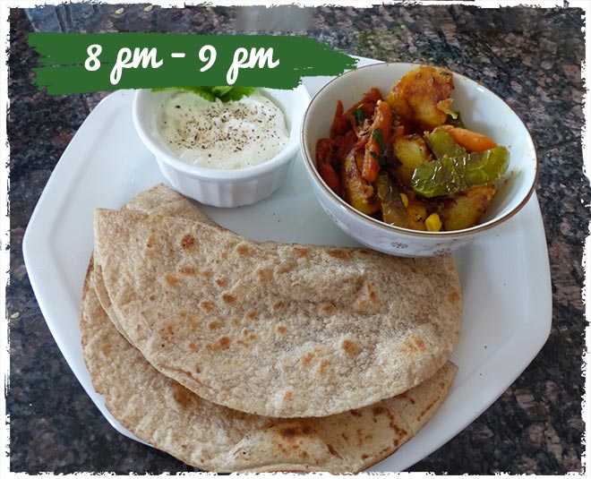 food timing according to diet inside 