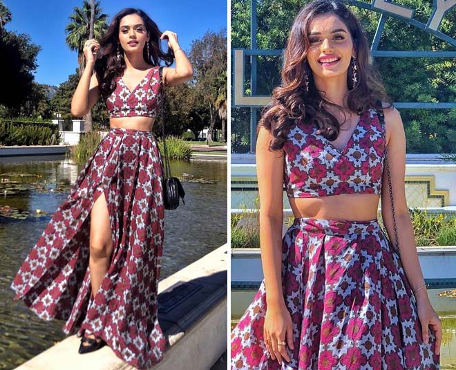 manushi chhillar  travel looks California 