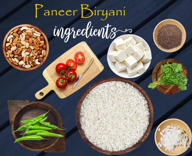 paneer biryani inside 