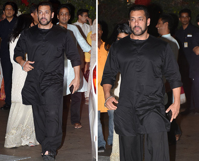 बॉलीवुड के बड़े सितारे आए नजर salmaan khan ganesh pooja inside