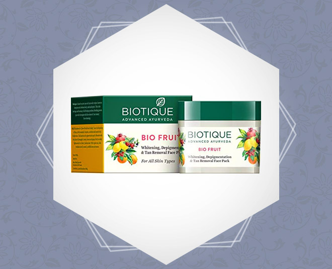 Biotique’s Bio Fruit Whitening And Depigmentation & Tan Removal Face Pack