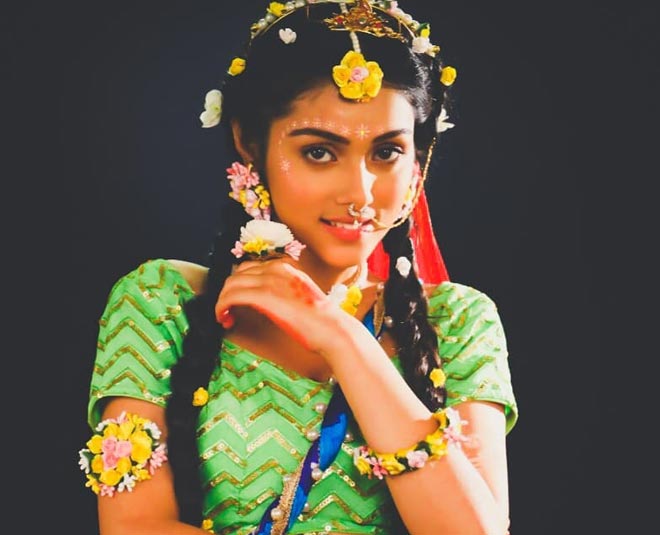 Radhakrishn tv serial radha rani flower jewellery fashion trend 