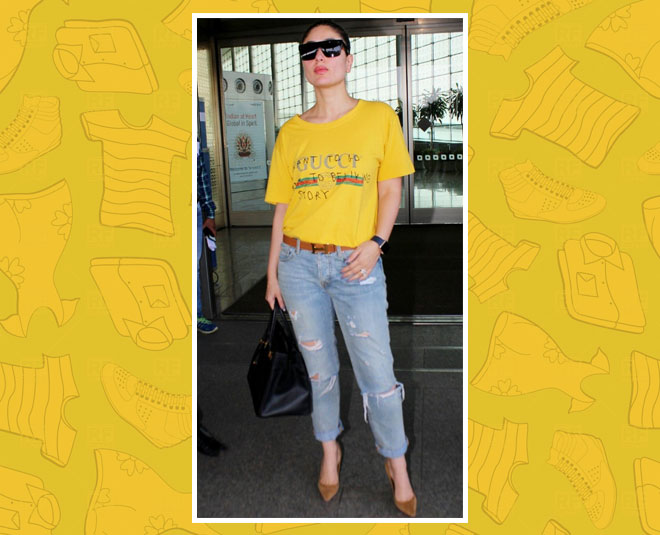 kareena yellow tee
