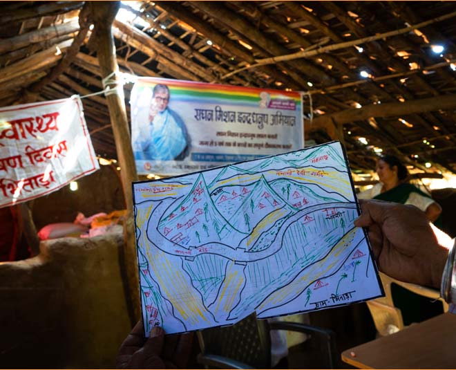 mission indradhanush immunisation handmade map