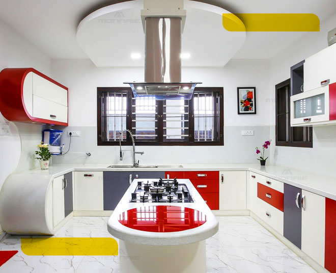 modular kitchen inside 
