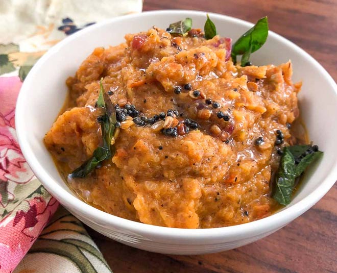 onion chutney inside 