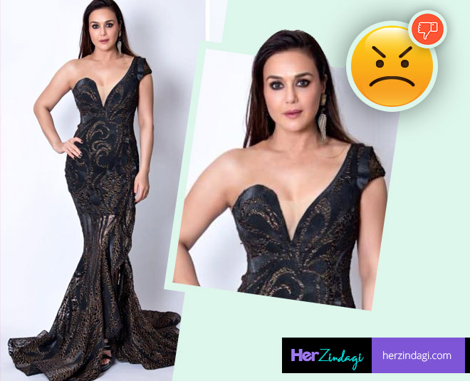 प्रीति जिंटा priety worst look blue inside ()