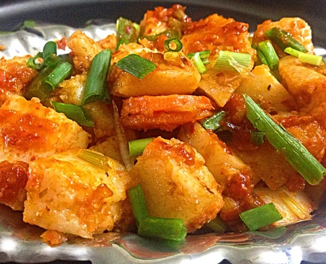 schezwan fried idli inside 