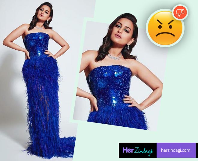 सोनाक्षी सिन्हा sonakshi worst look blue inside ()