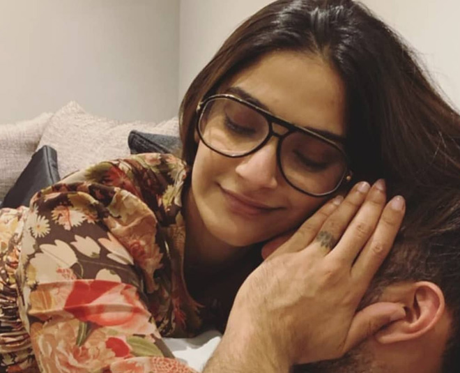sonam kapoor hugging husband anand ahuja