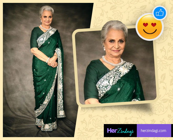 वहीदा रहमान vaidya rehman best look of the week card ()