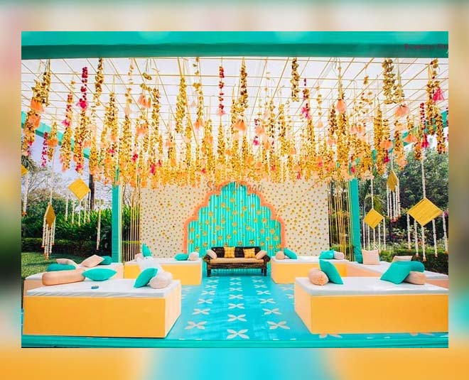 Enchanting Mehendi Decor Setup | Floral Party Decorations in Delhi NCR |  TogetherV