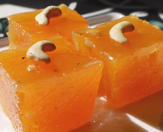 custard powder halwa recipe inside 