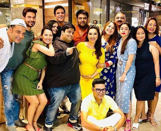 kapil and wife ginni attende writer vankush arora wife baby shower inside 