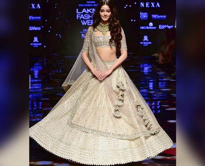 lakme fashion week lehengas ananya