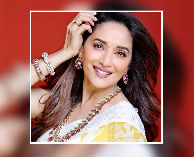 madhuri dixit saree style ideas 