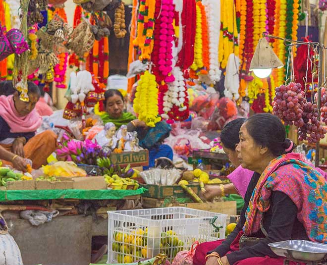manipur market with women traders