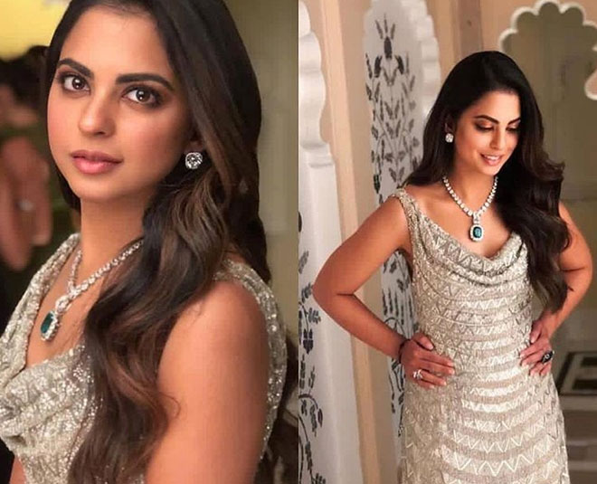 red perl and diamond jewellery isha ambani