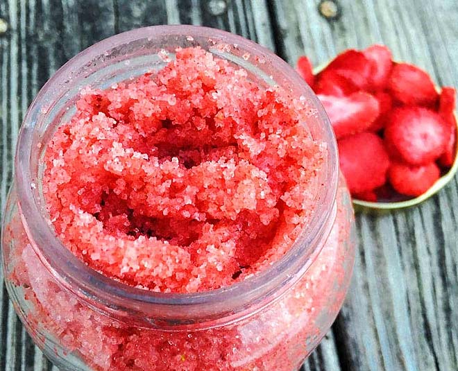 strawberry scrub for dry skin inside 