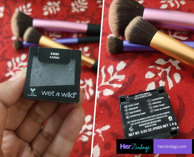 smerte Bukser Manners HZ Tried & Tested: Wet n Wild Color Icon Eyeshadow Glitter Single Karma  Detailed Review | HerZindagi