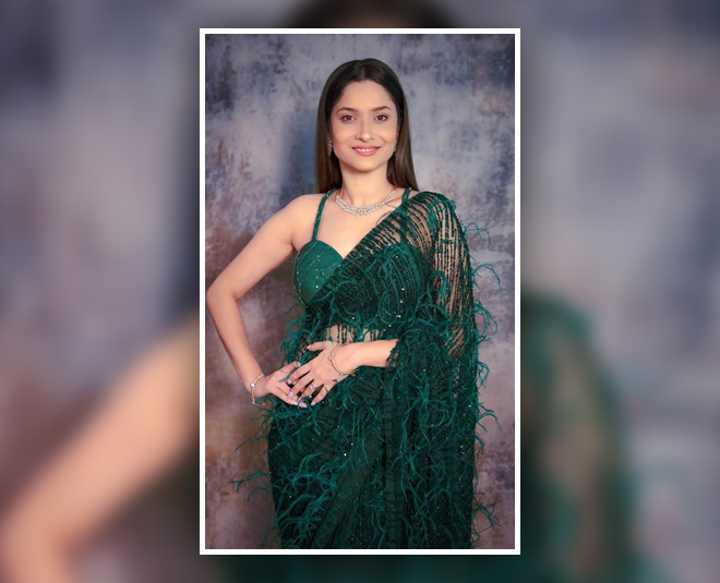 ankita lokhande ethnic fashion for wedding functions saree