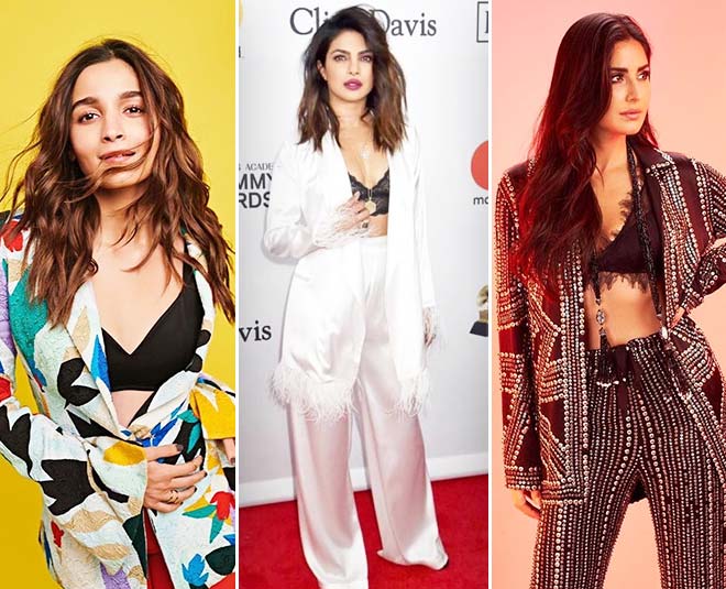 Priyanka Chopra To Alia Bhatt: Bollywood Actresses Who Rocked The Pantsuit  And Bralette Trend!