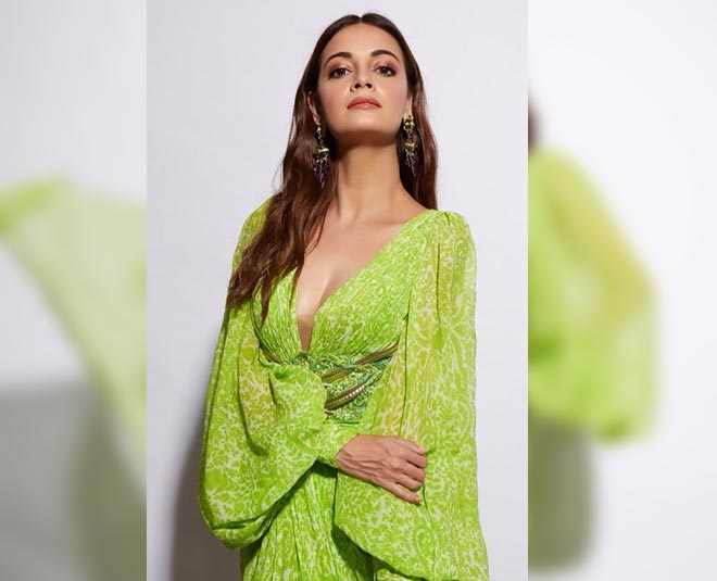 celebrities in green dia mirza