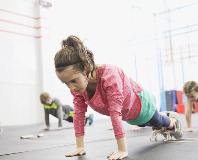 child exercise inside