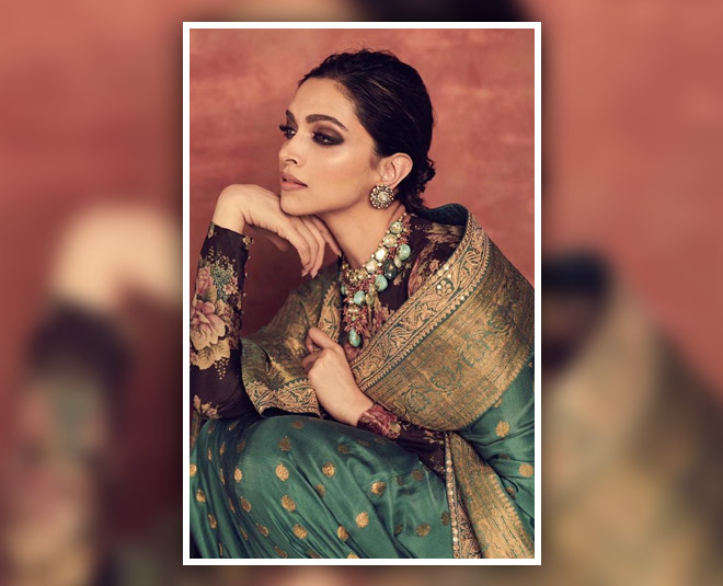 Actress deepika Padukone looks elegant in our jade green Kadwa weave sari. # deepikapadukone #saileshsinghania #hand… | Desi fashion, Traditional  fashion, Saree look