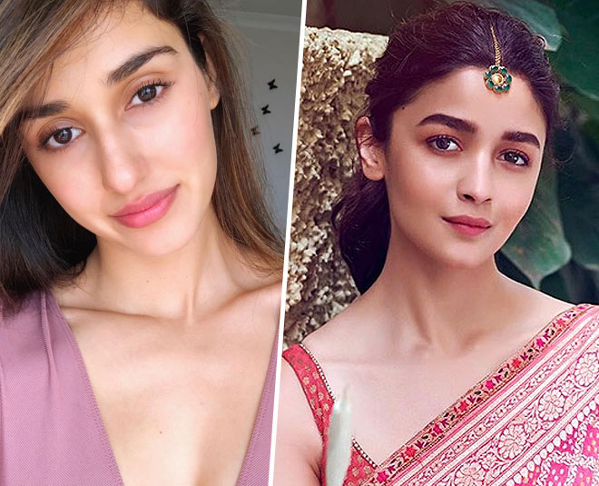 disha patani alia bhatt no makeup look