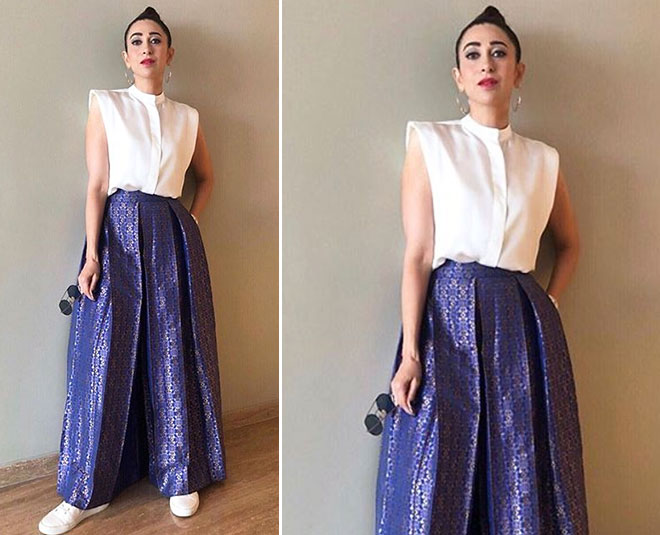 how to style white shirt bollywood celebrity karisma