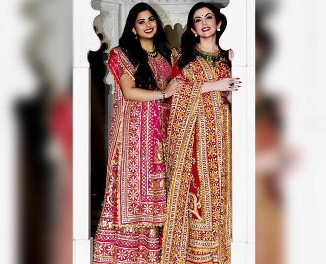 isha ambani nita ambani traditional outfits for wedding season three