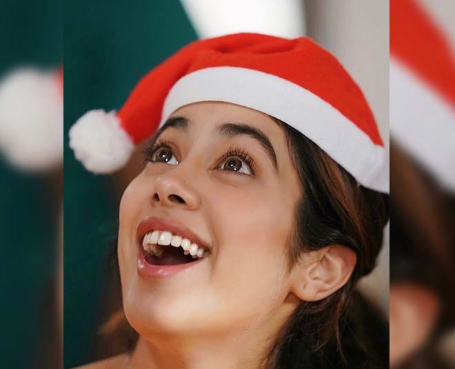 janhvi kapoor christmas spirit for new year