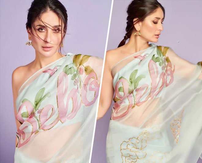 kareena kapoor bebo saree unique look