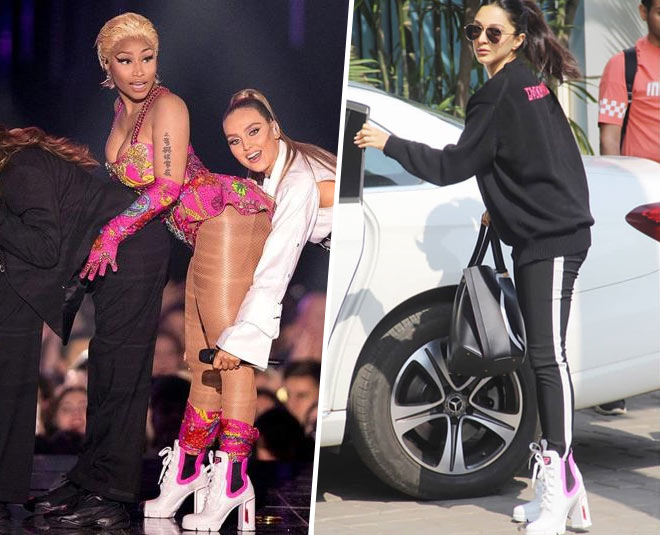 kiara advani expensive boots nicky minaj