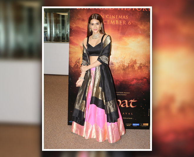 kriti sanon ethnic fashion panipat promotion seven