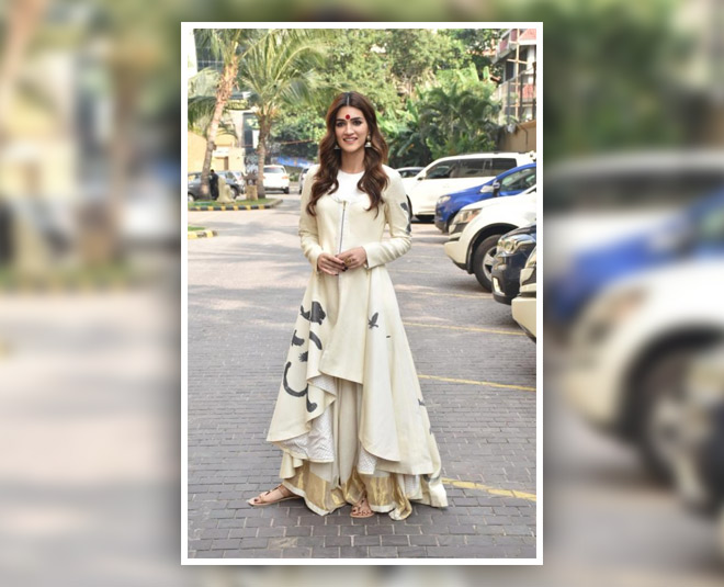 kriti sanon ethnic fashion panipat promotion six
